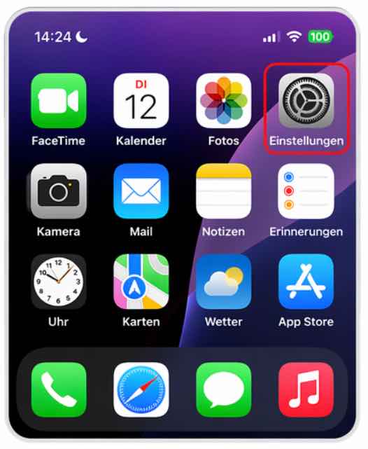 Apple Schritt 1